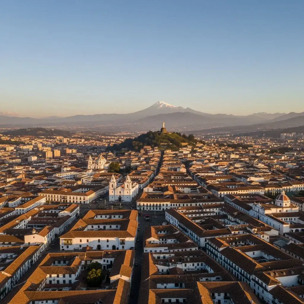 El Panecillo and the surrounding streets
